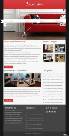 家居裝飾設(shè)計(jì)服務(wù)網(wǎng)頁(yè)模板 創(chuàng)意起點(diǎn)，免費(fèi)下載